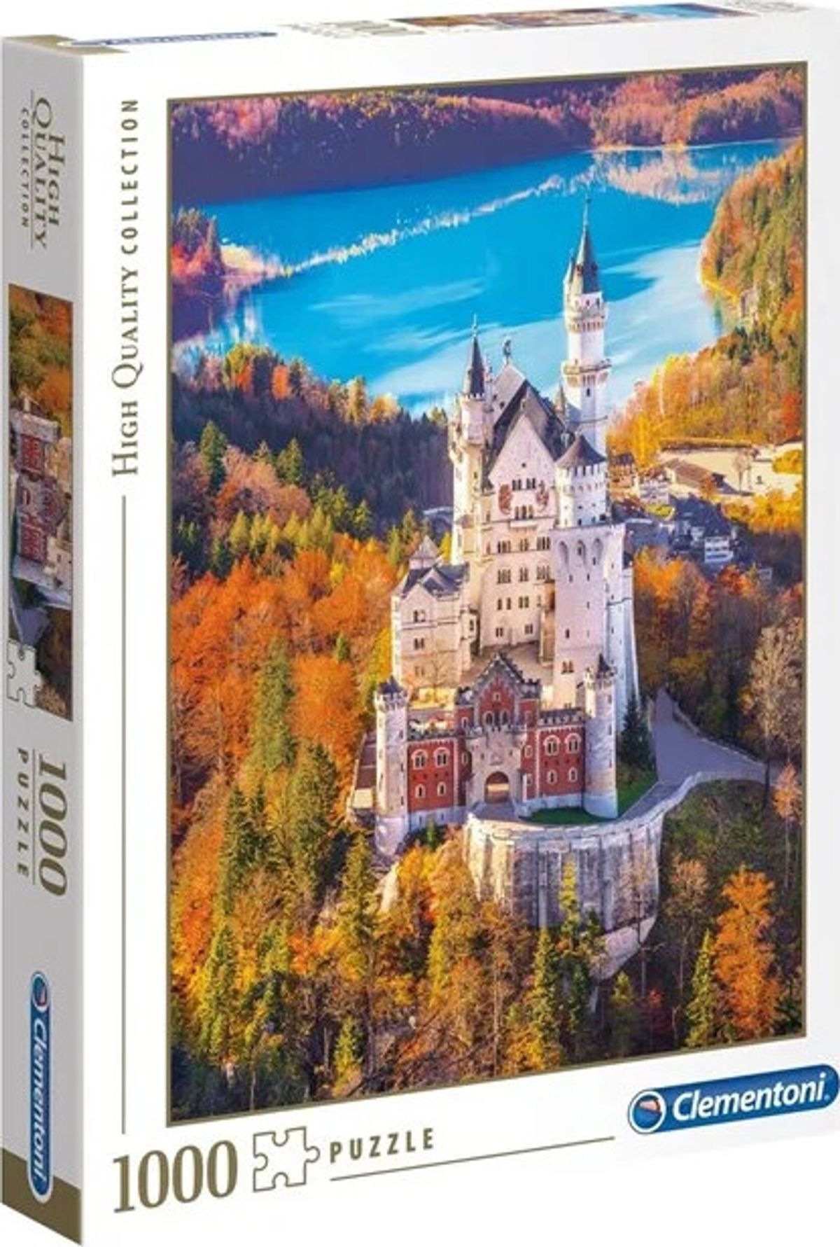 Clementoni Puslespil - Neuschwanstein Slot - High Quality - 1000 Brikker