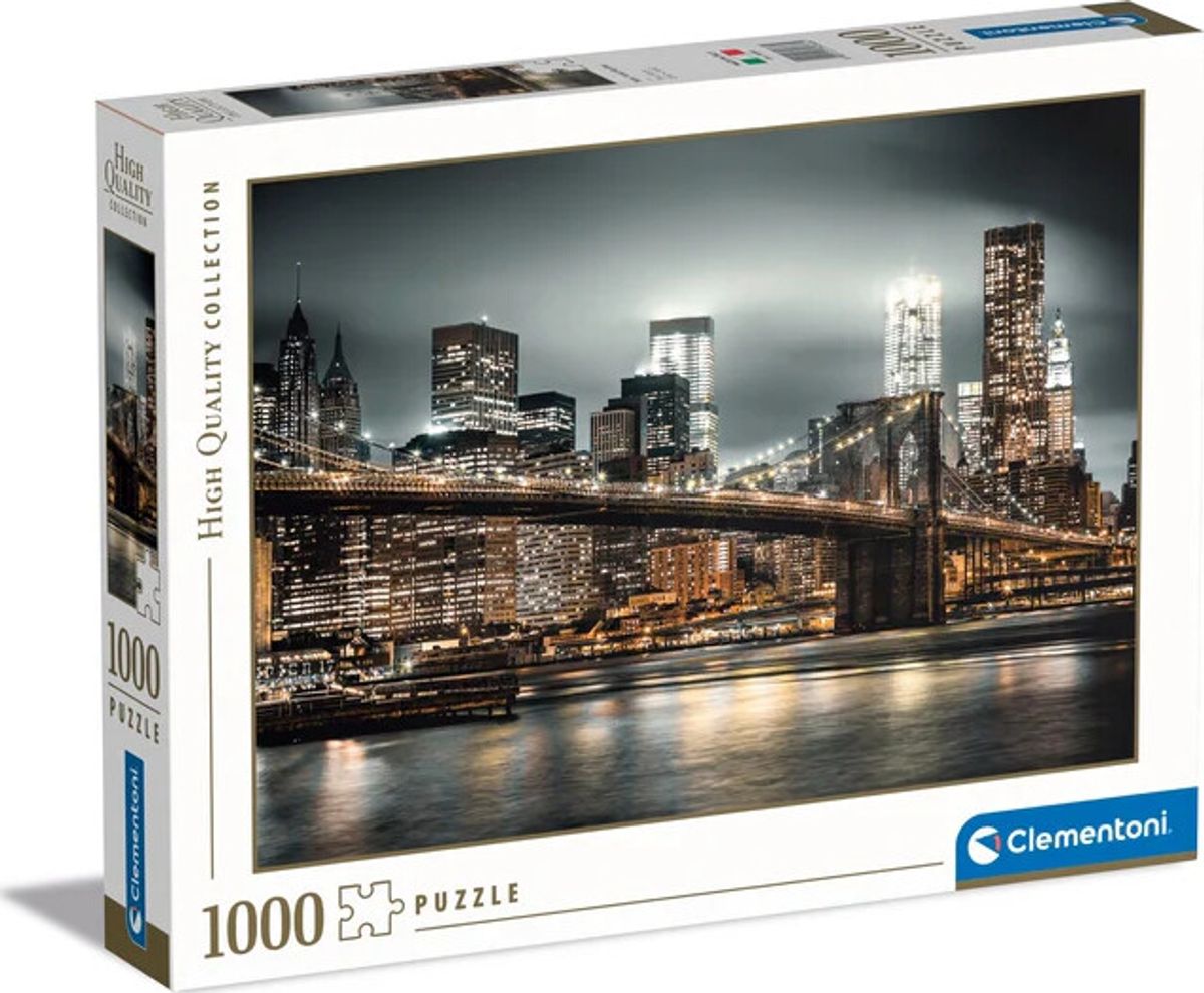 Clementoni Puslespil - New York Skyline - High Quality - 1000 Brikker