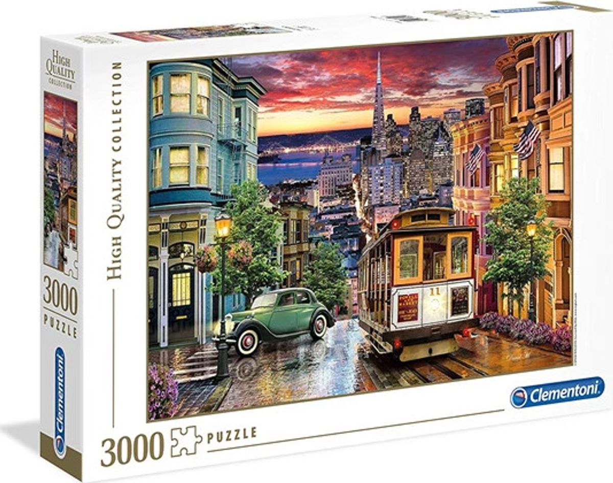 Clementoni Puslespil - San Francisco - High Quality - 3000 Brikker