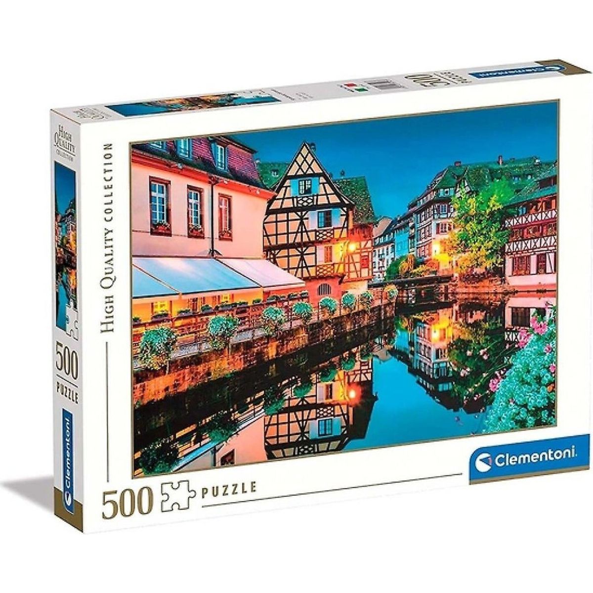 Clementoni Puslespil - Strasbourg Old Town - High Quality - 500 Brikker