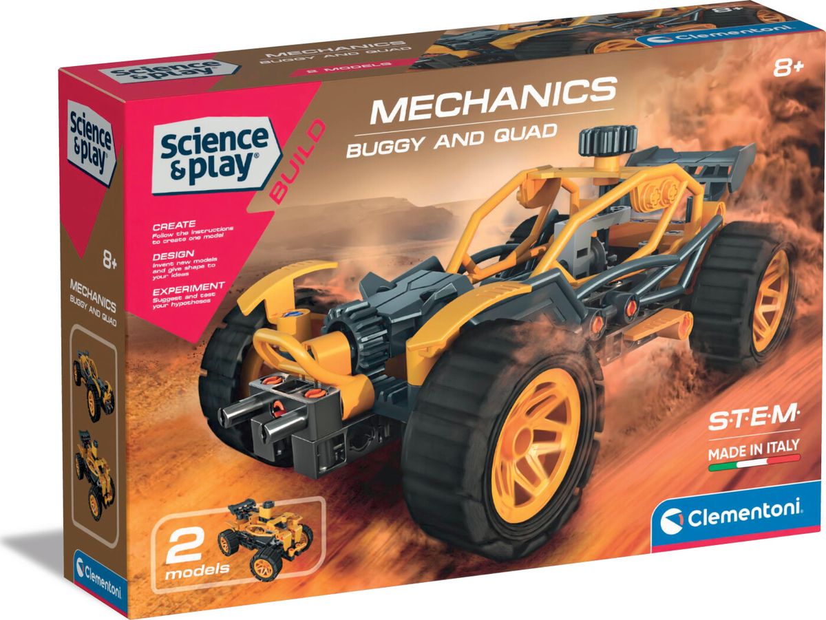 Clementoni - Science And Play Build - Mechanics - Buggy And Quad