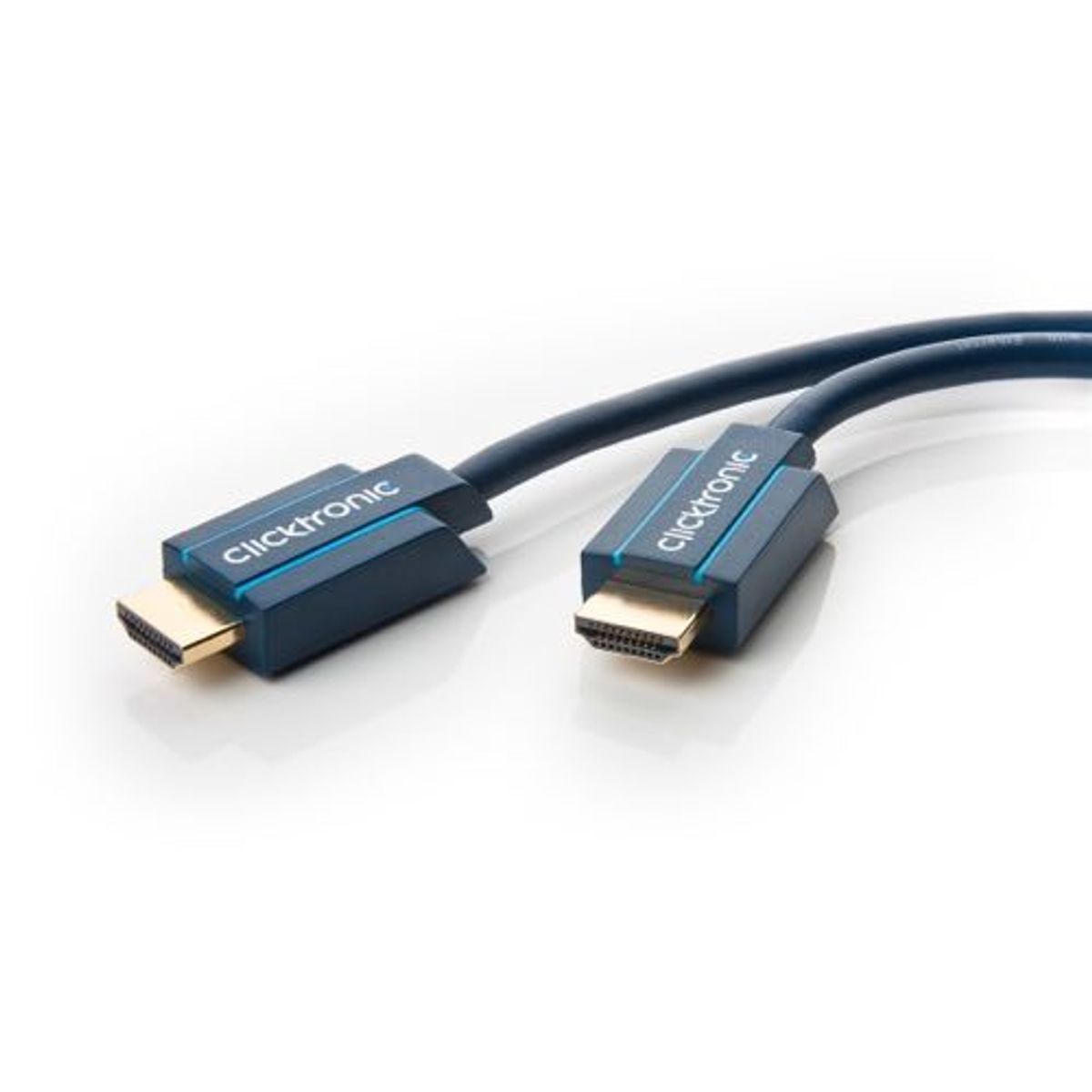 Clicktronic - 2.0 HDR High Speed HDMI kabel (Han-Han) (Blå) - 4K@60Hz - 1,0 m