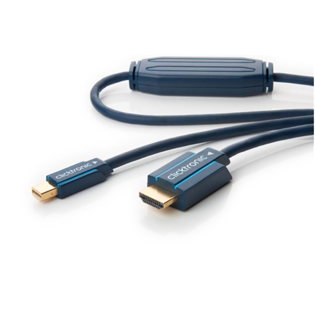 Clicktronic (Casual) - Mini DisplayPort til HDMI (han-han) (Blå) - Full HD - 2,0 m