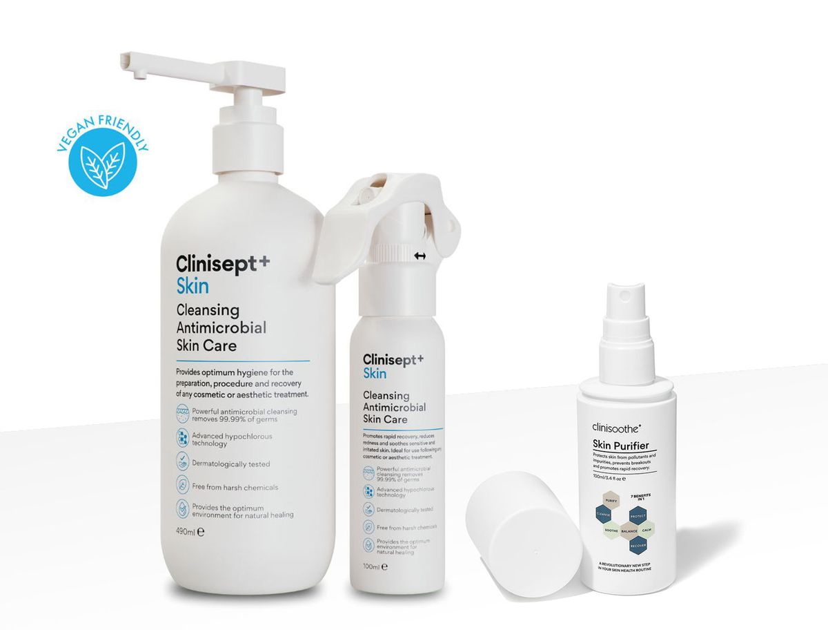 Clinisept+ Skin Care og Hånddesinfektion 490 ml