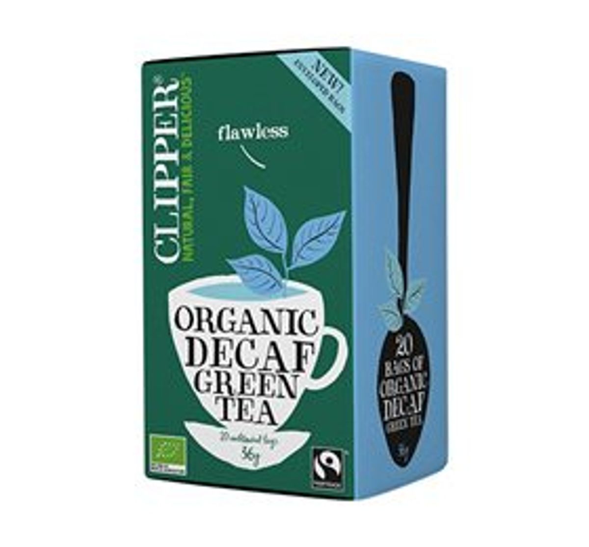 Clipper Grøn Te Koffeinfri Ø 20br.