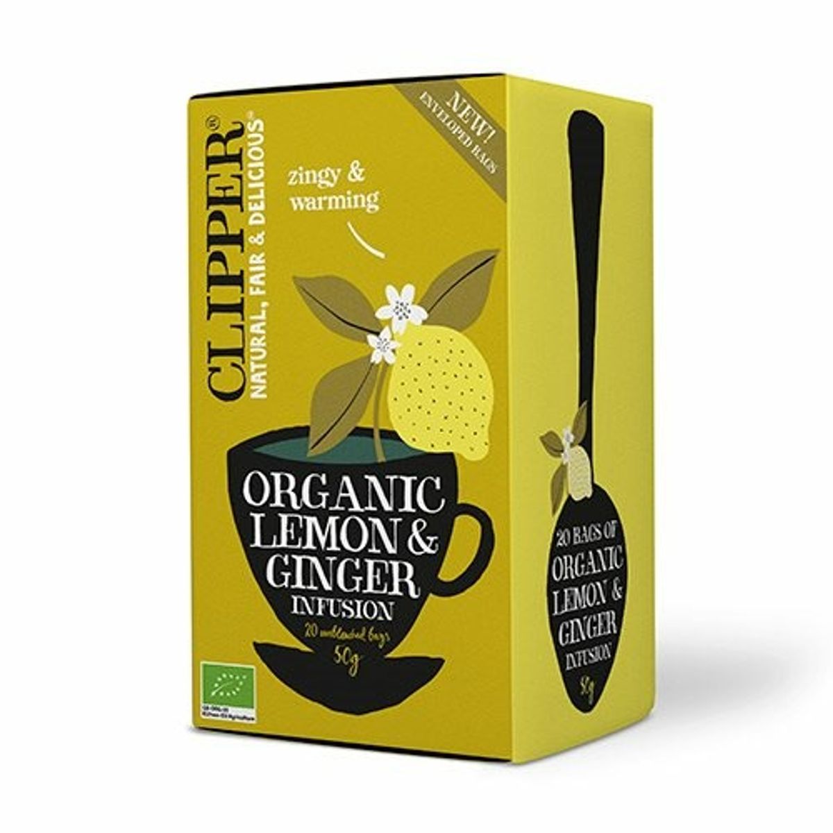 Clipper Te Citron & Ingefær Te Ø, 50g