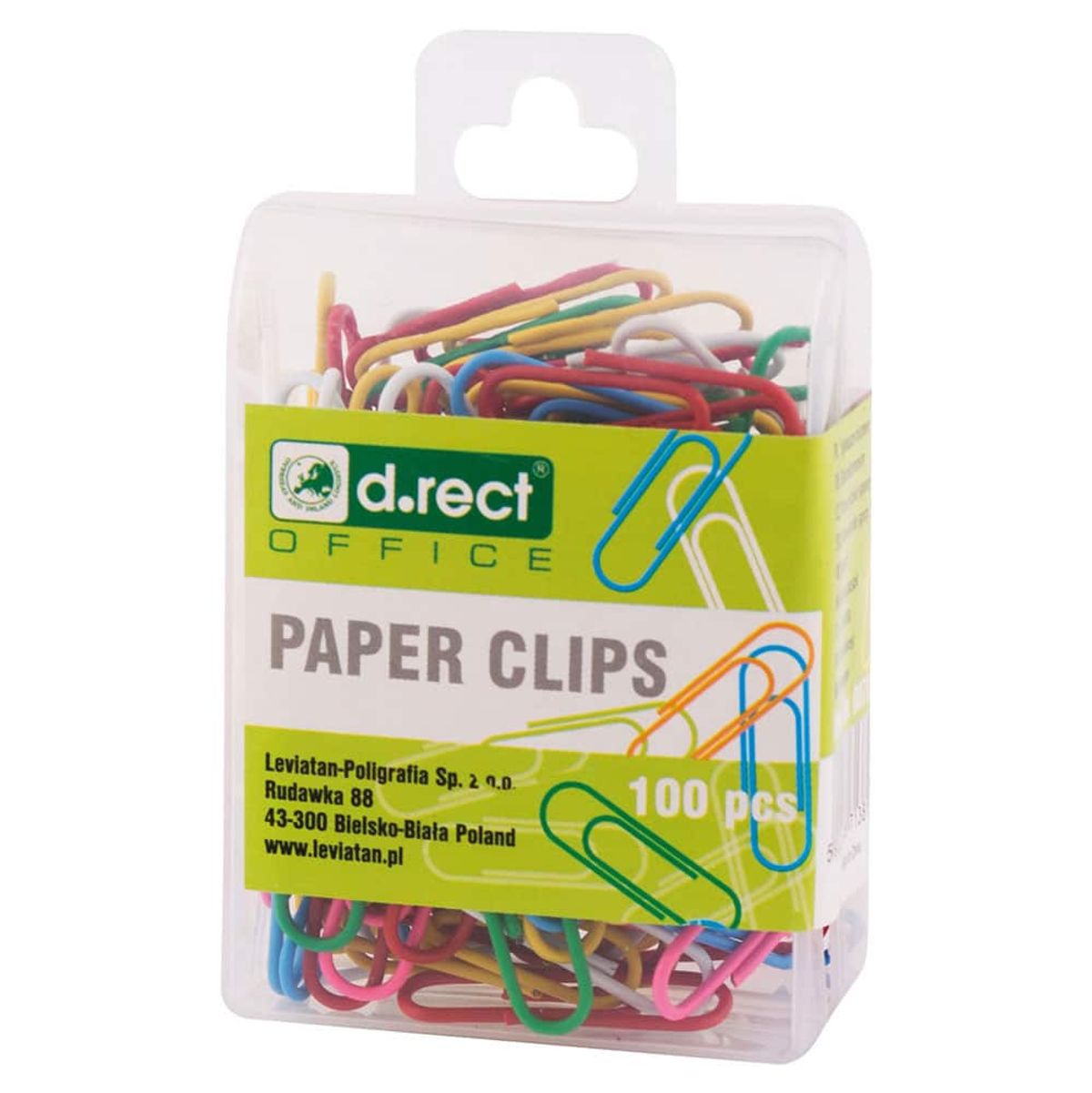 Clips 28 mm 1 * 100 papirclips farvet