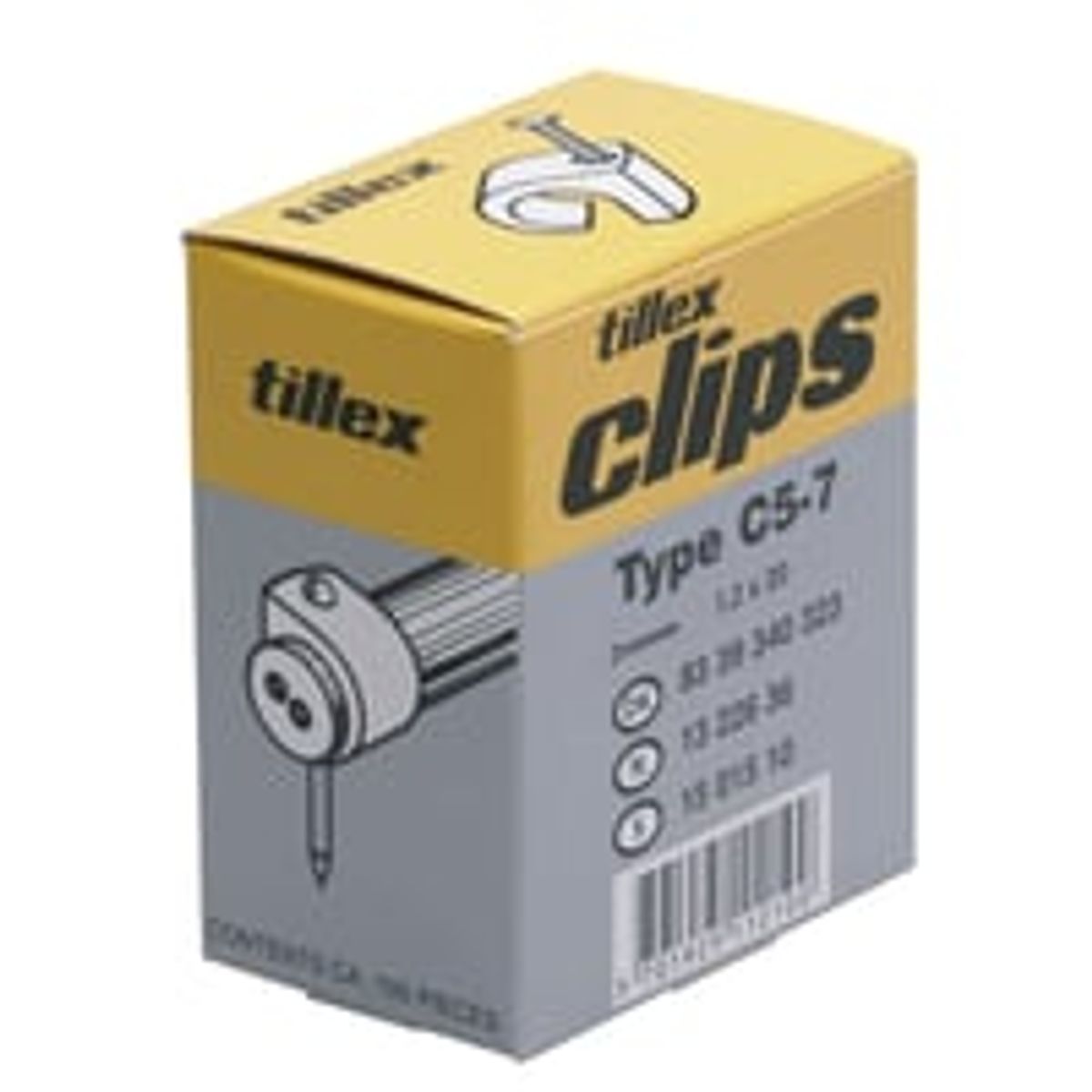 Clips 5-7/20 mm sort (100)