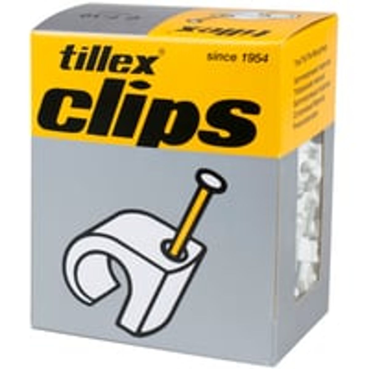 Clips 7-10/25 mm hvid (400)