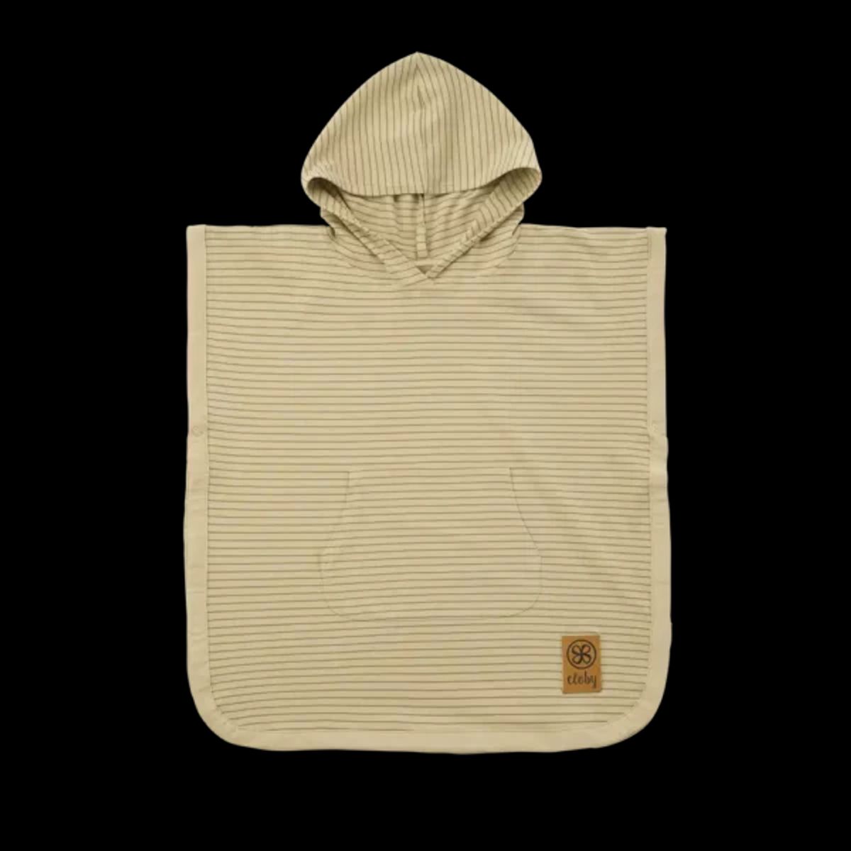 Cloby UV Poncho - Sandy Beach/Olive Green (3-5 år)