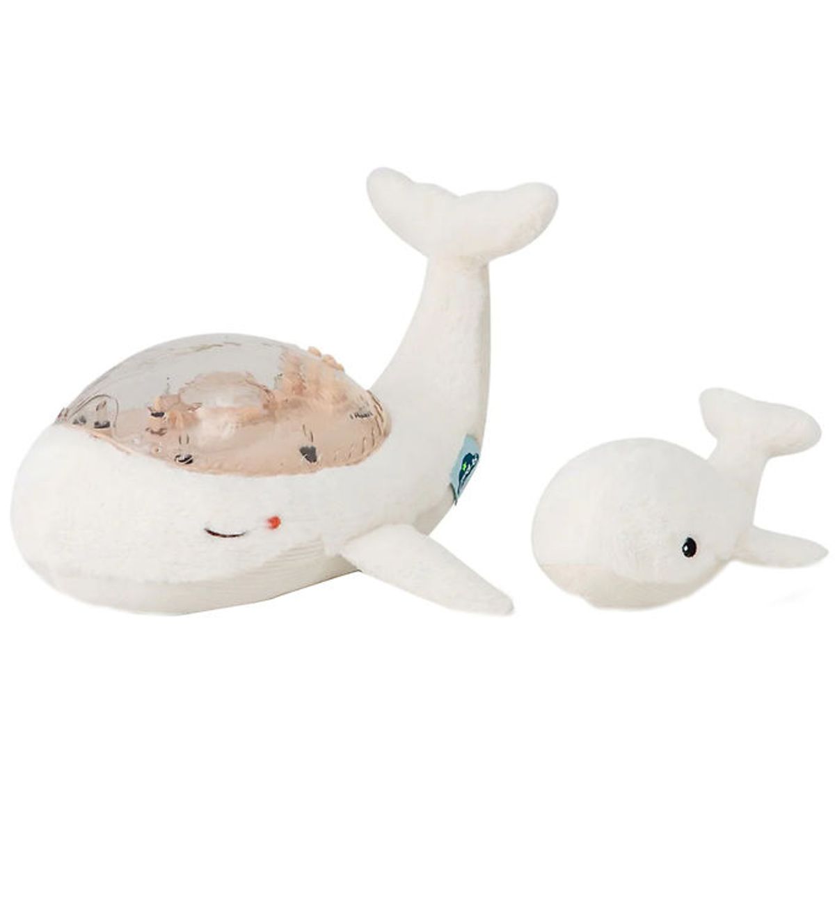 Cloud-B Natlampe m. Lyd - Tranquil Whale m. Unge - 30x28x13 cm -