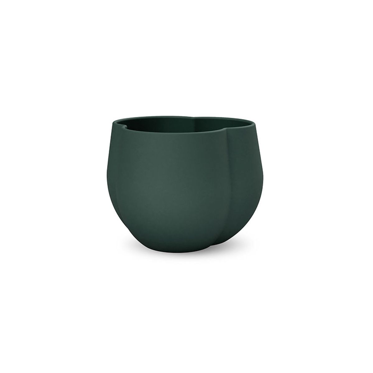 CLOVER FLOWER POT D.GREEN