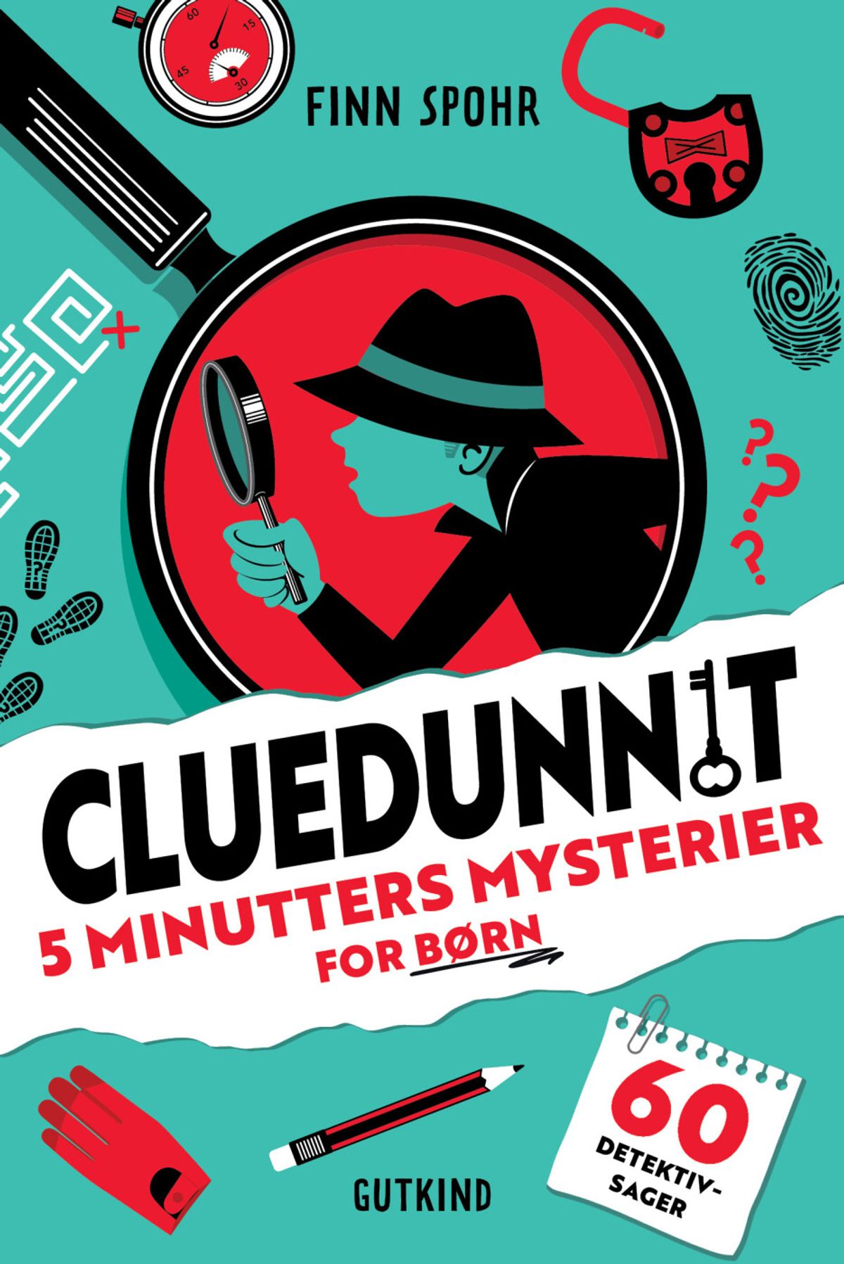 Cluedunnit - 5 Minutters Mysterier For Børn - Finn Spohr - Bog