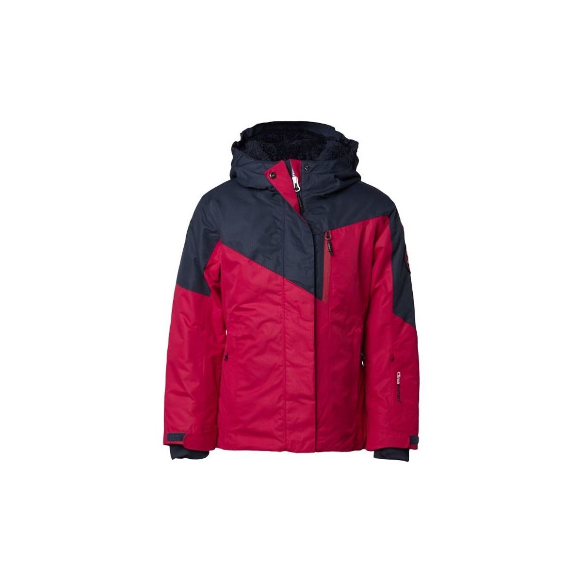 Cmp Fix Hood Jacket Pige (Farve: Rød, Størrelse: 140)