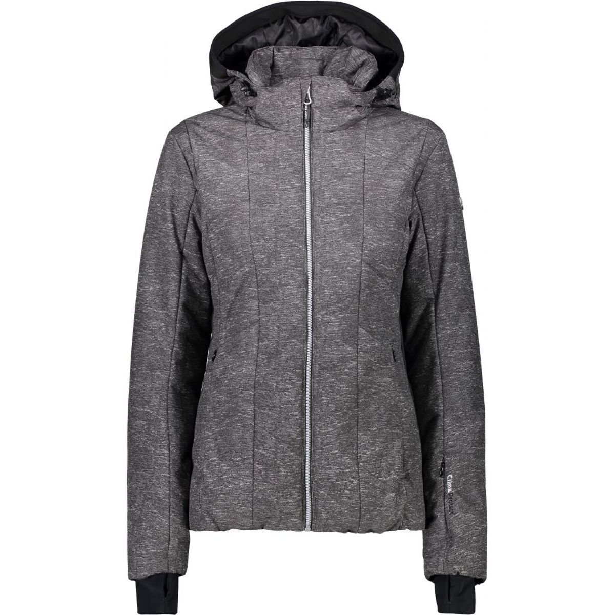 Cmp Zip Hood Jacket Dame (Farve: Grå, Størrelse: 36)