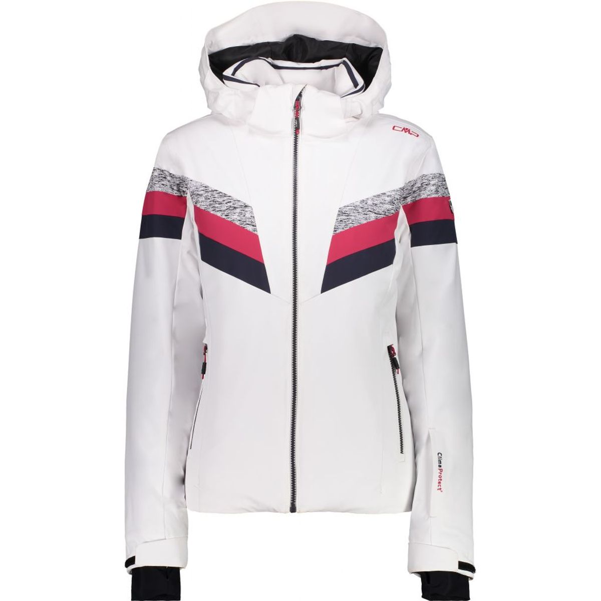 Cmp Zip Hood Jacket Dame (Farve: Hvid, Størrelse: 36)