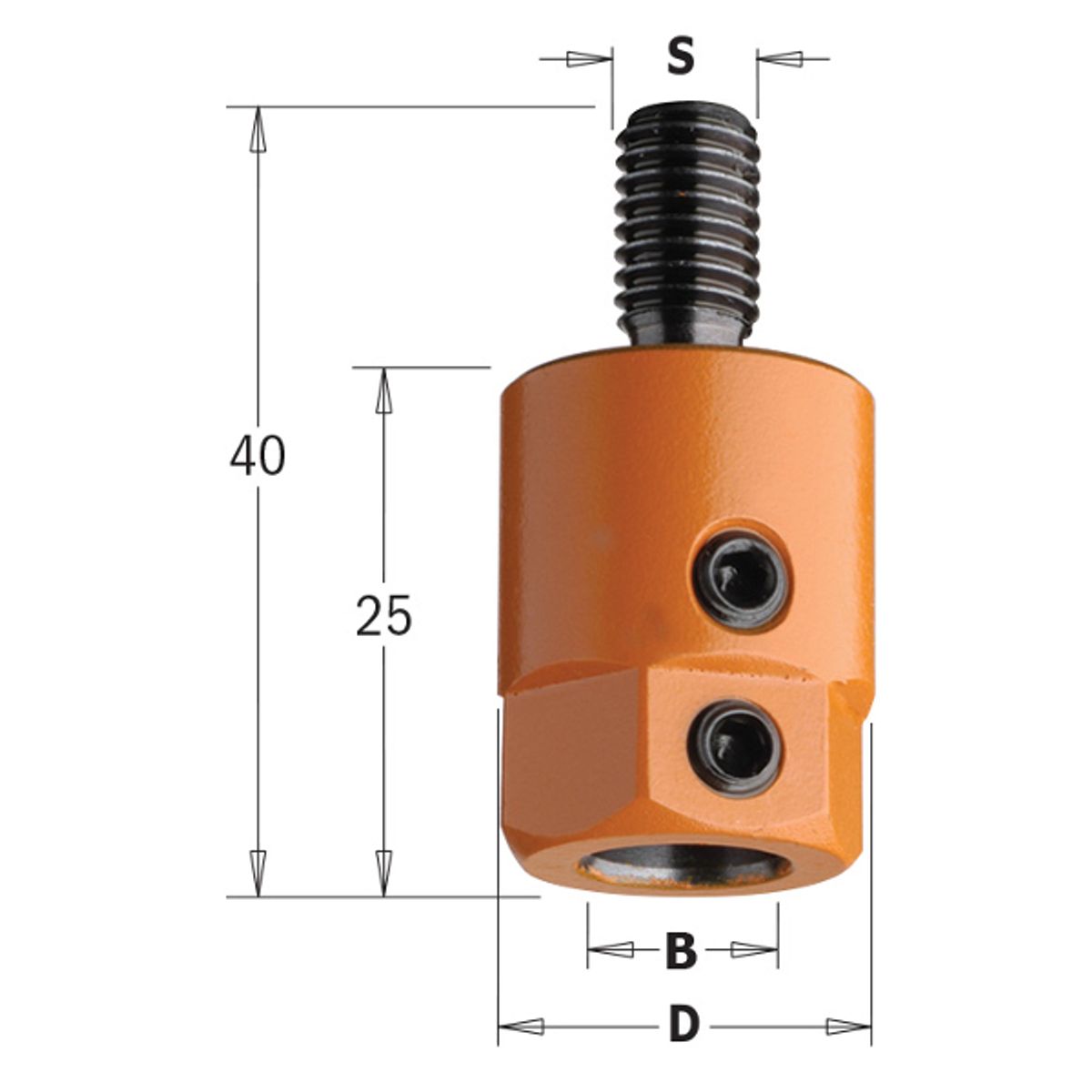 CMT Borholder M8 Flad K10 H