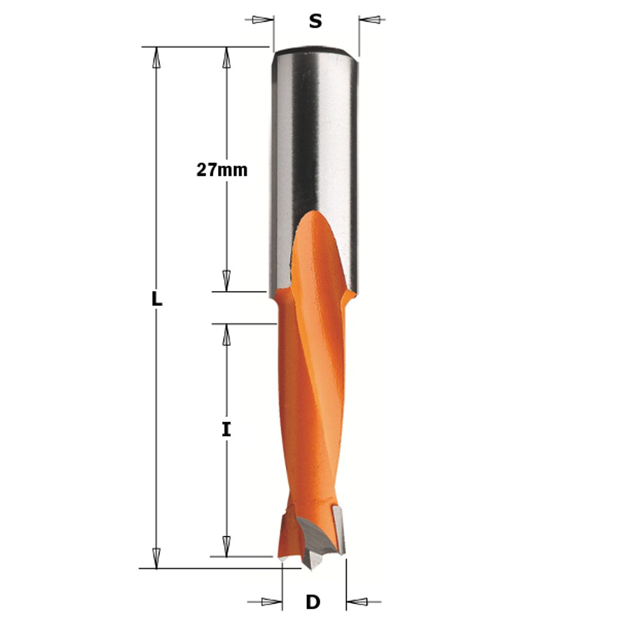 CMT Dyvelbor HM 10x27/57 K10 V