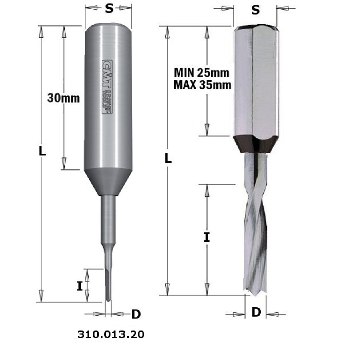 CMT Dyvelbor HM 3x18/57 K10 H xt