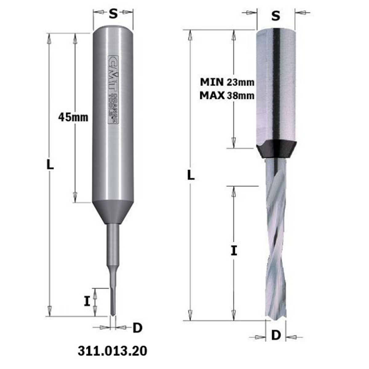 CMT Dyvelbor HM 3x18/70 K10 H xt