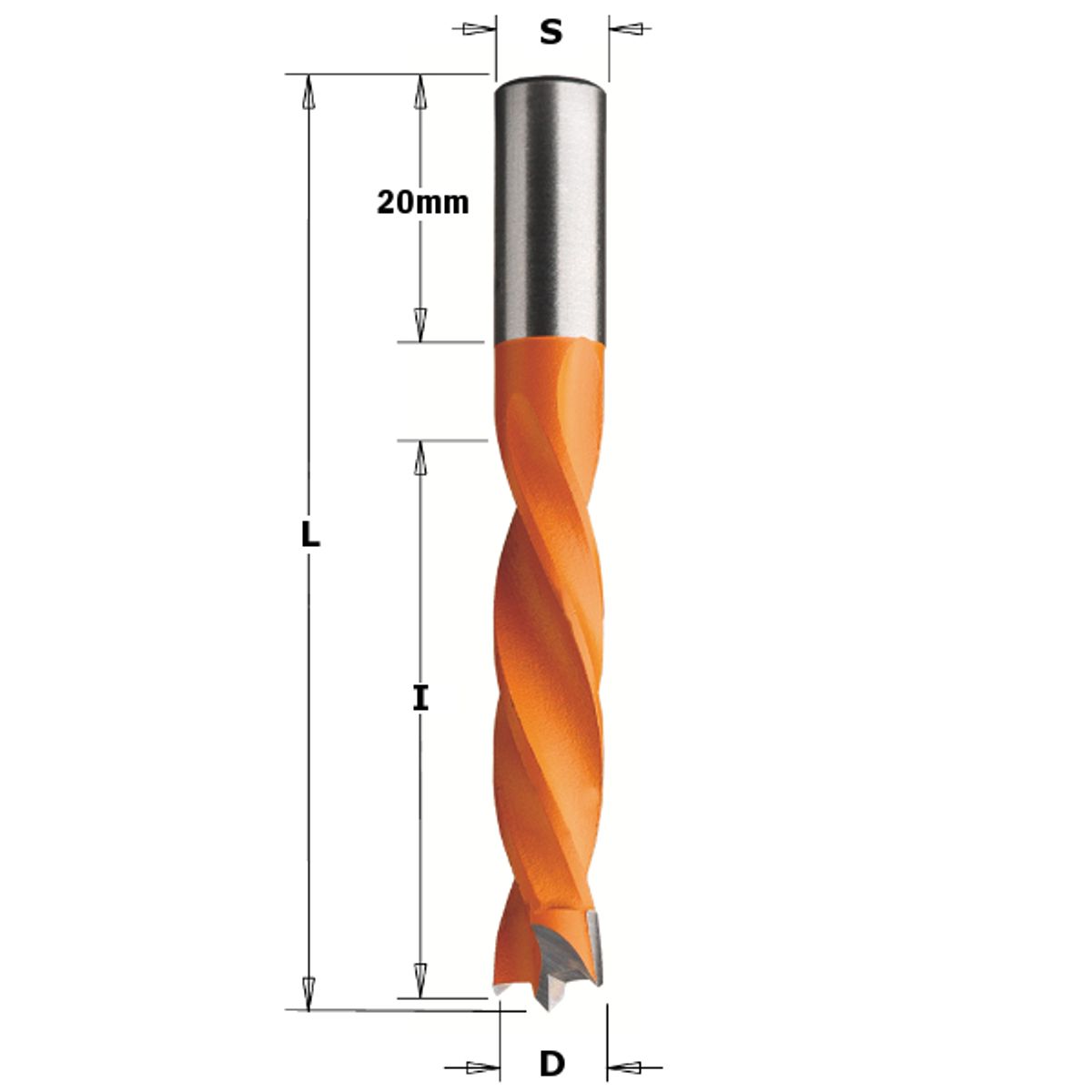 CMT Dyvelbor HM 6x40/67 K8 H