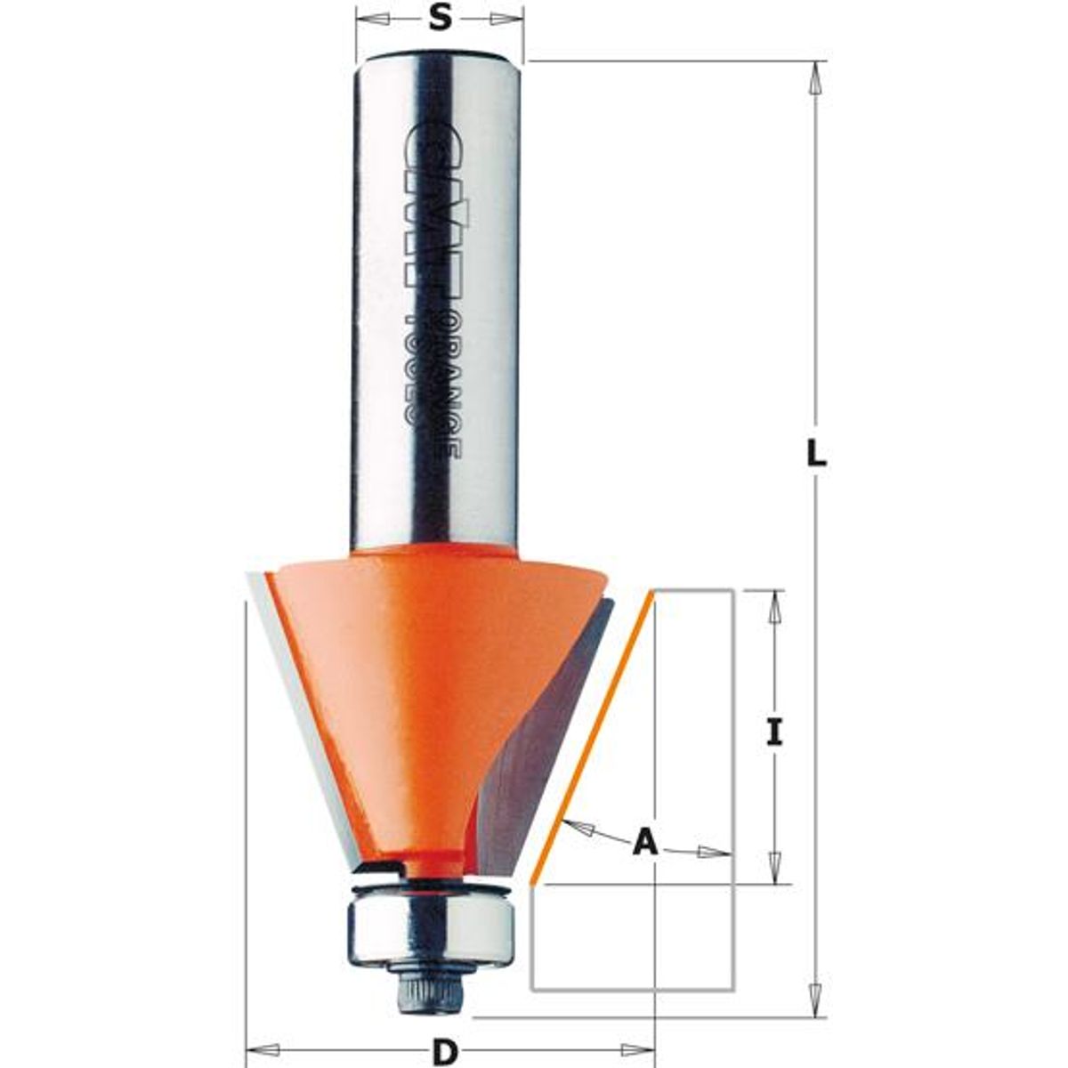 CMT Fasfræser HM 21,5x22 11,25 °K12