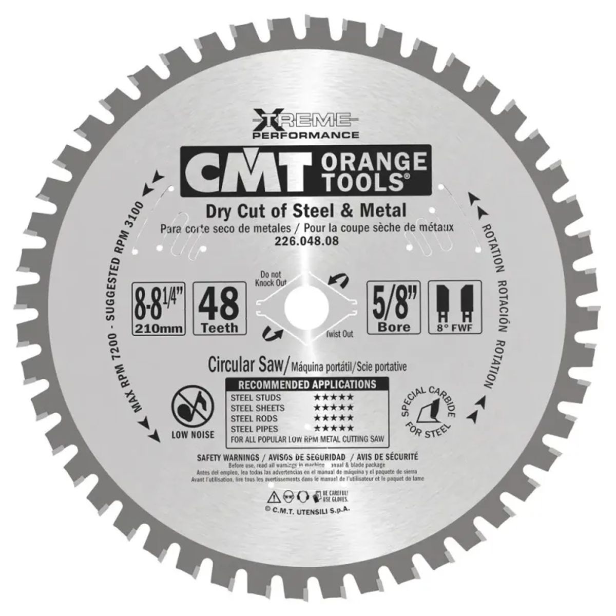 CMT Klinge 184x2,0x15.87 Z48 Dry Cut - 226.048.07