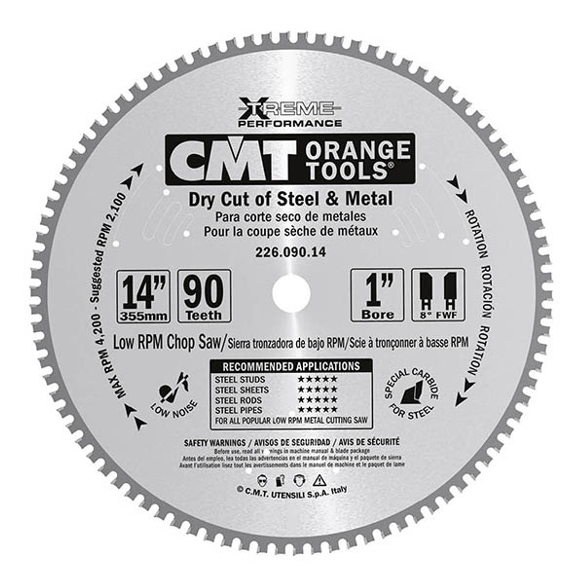 CMT Klinge 305x2,2x25,4 Z60 Dry Cut