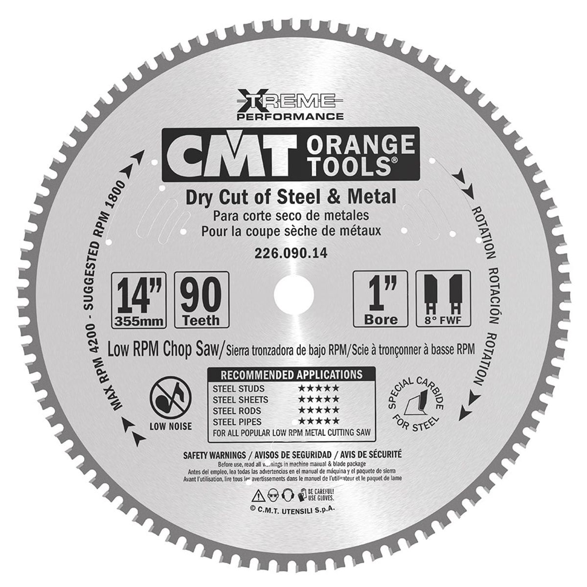 CMT Klinge 355x2,2x25,4 Z90 Dry Cut