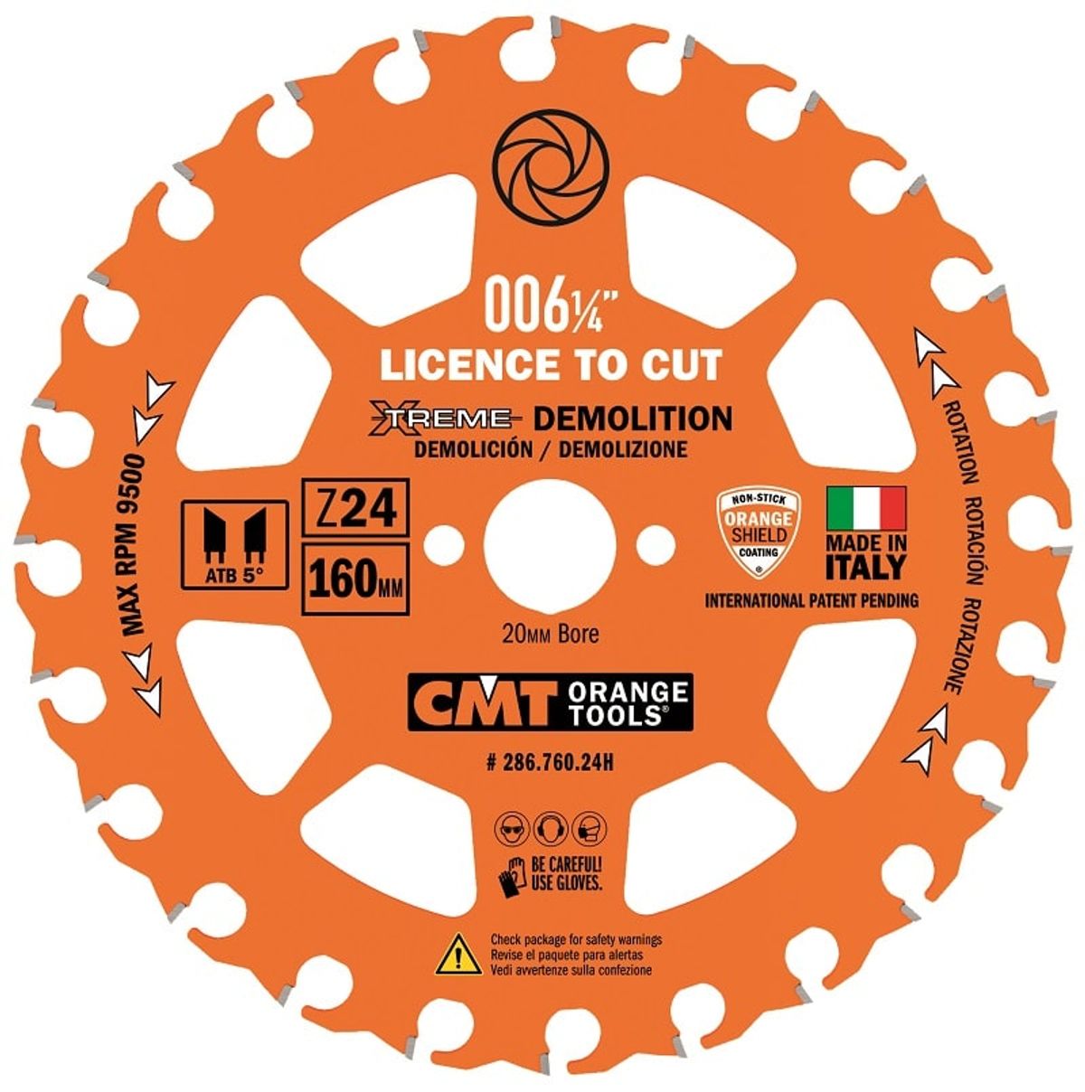 CMT nedbrydningsklinge 160x1,8x20mm Z24