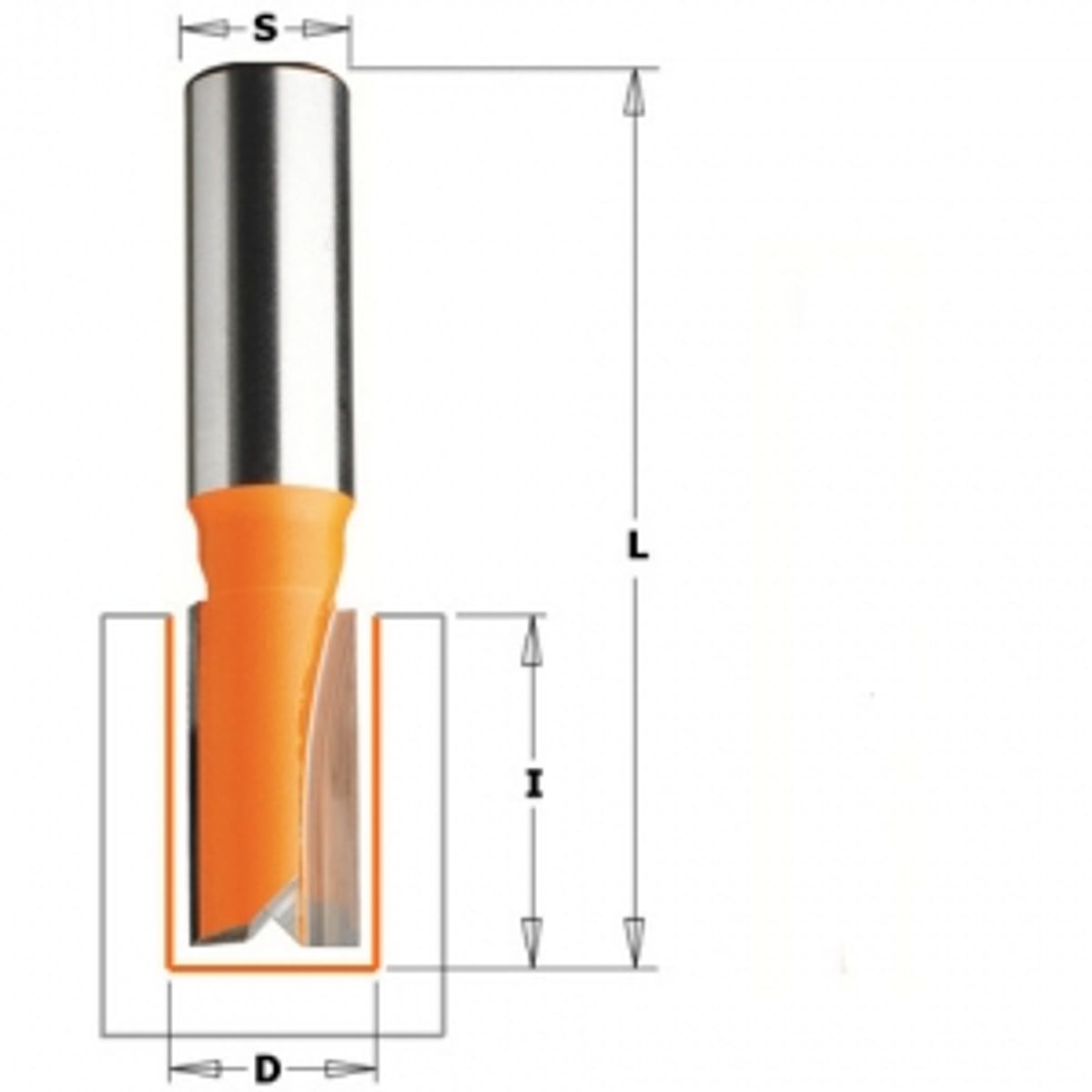 CMT Overfræsebor HM 8x20/48 K6