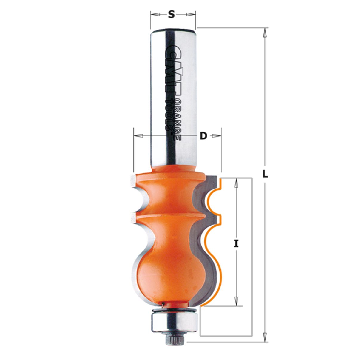 CMT Profilfræser HM 23,8x35 K12