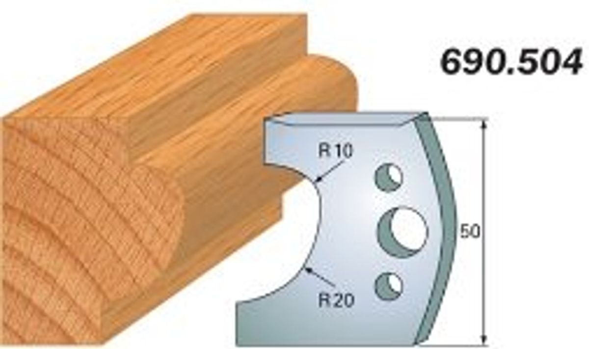 CMT Profilknive sæt 50mm nr. 504