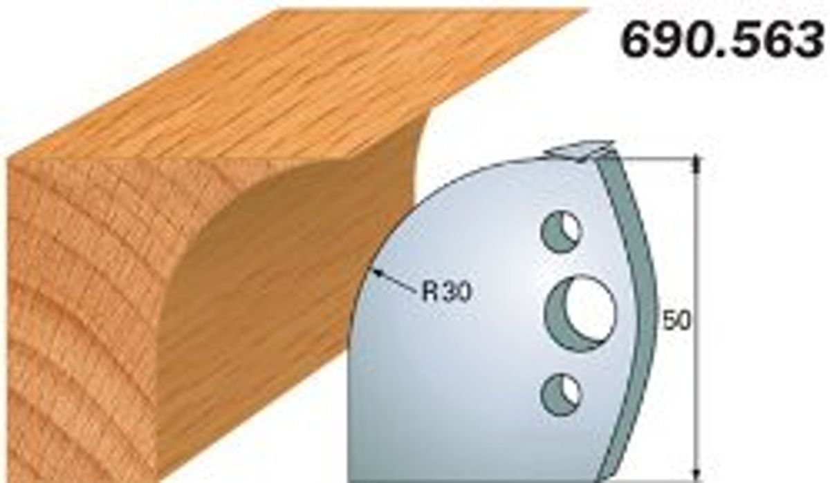 CMT Profilknive sæt 50mm nr. 563