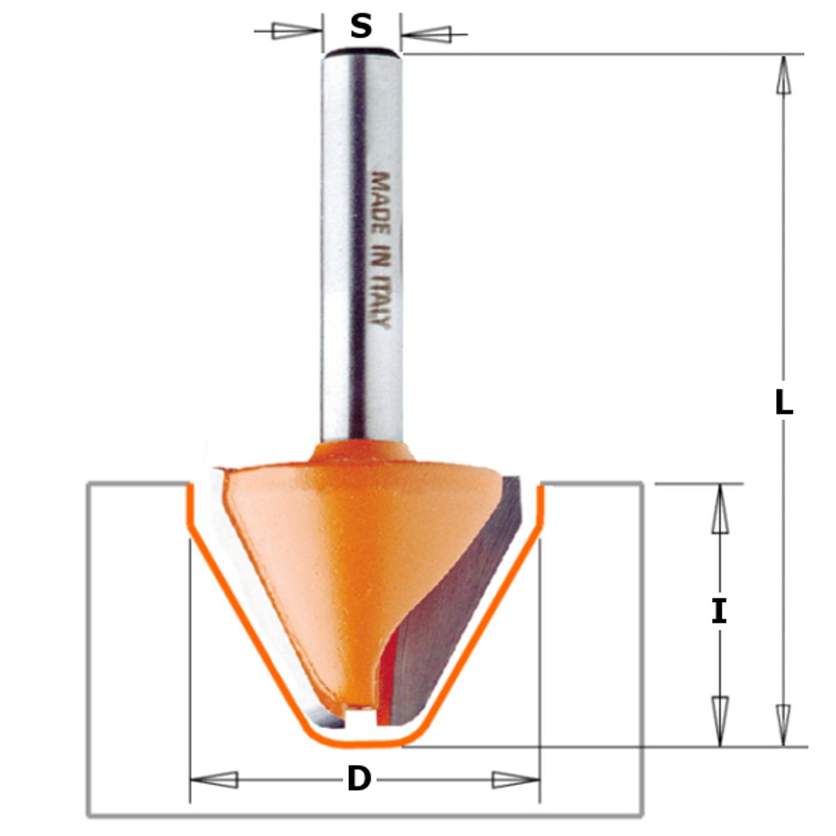 CMT Profilplatte 60x12x1,5 4 °skrå