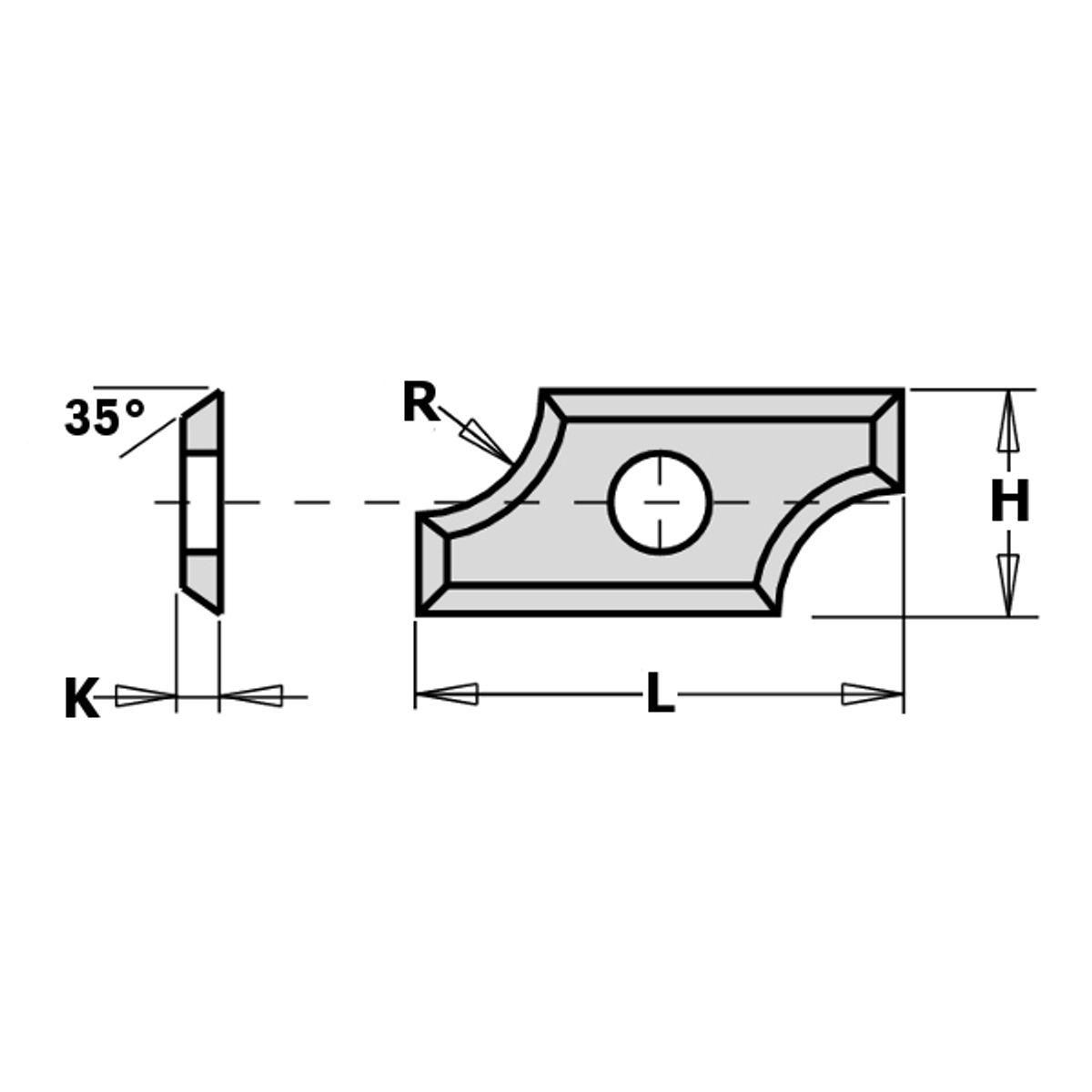 CMT Radieplatte 19,5x9x1,5 R5 CMT