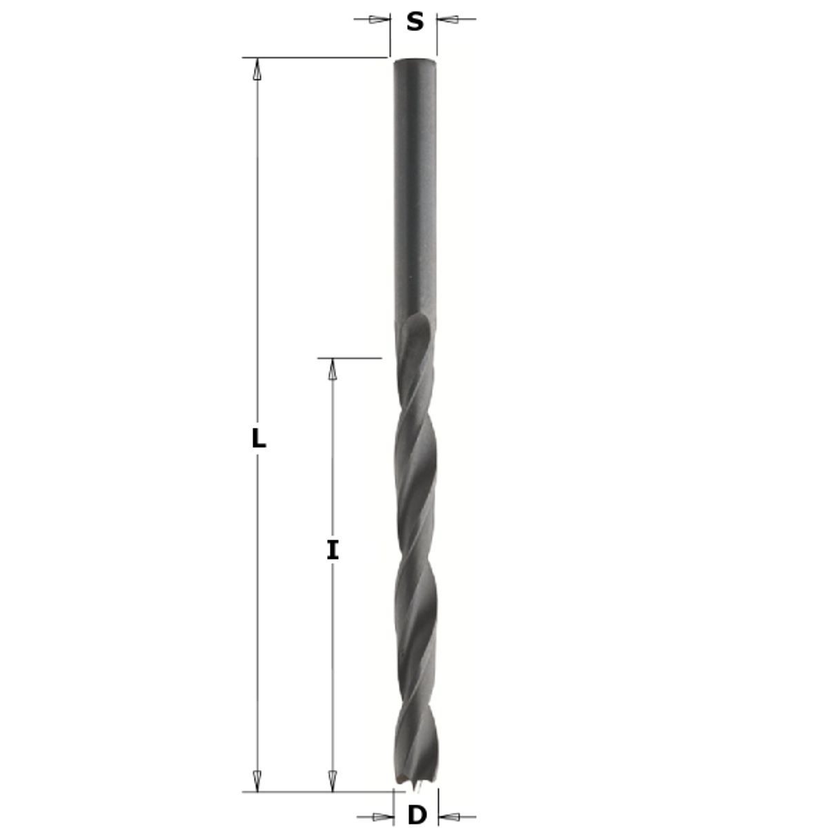 CMT Spiralbor HSS 5x52/86 V Q