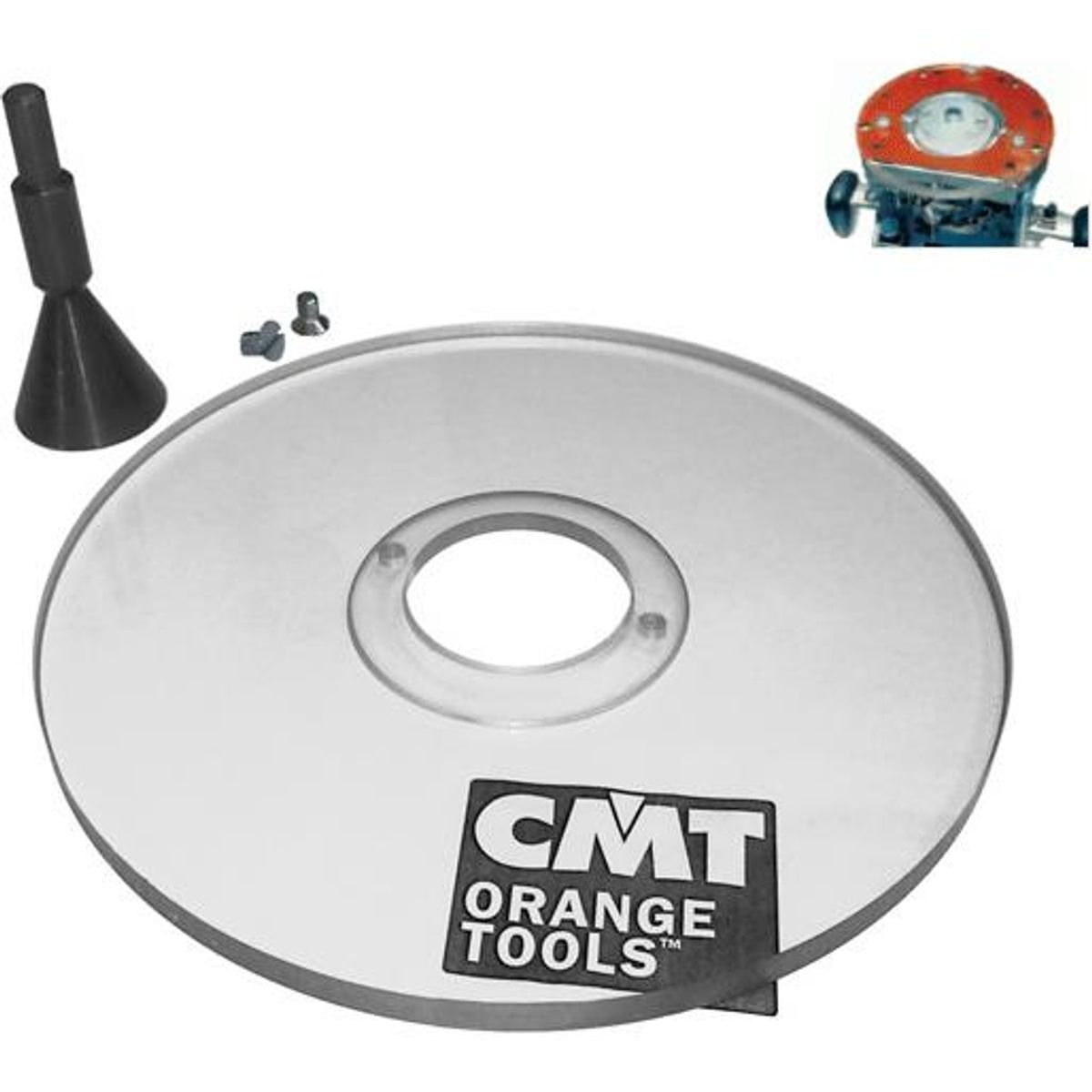 CMT universal bundplade til skaft 8 og 12mm CMT300-SB1