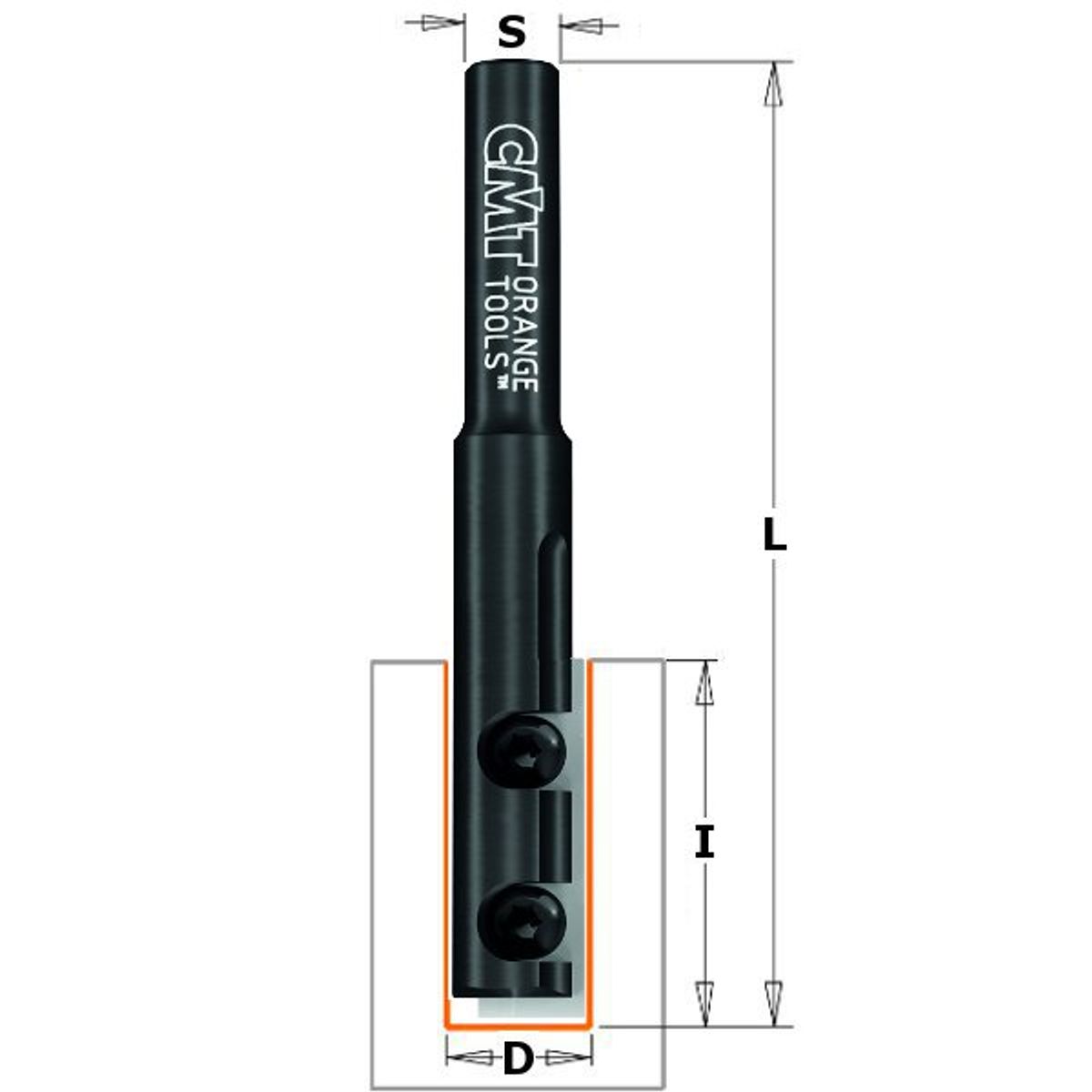 CMT VP Overfræsebor 12x29,5 K8 Z1