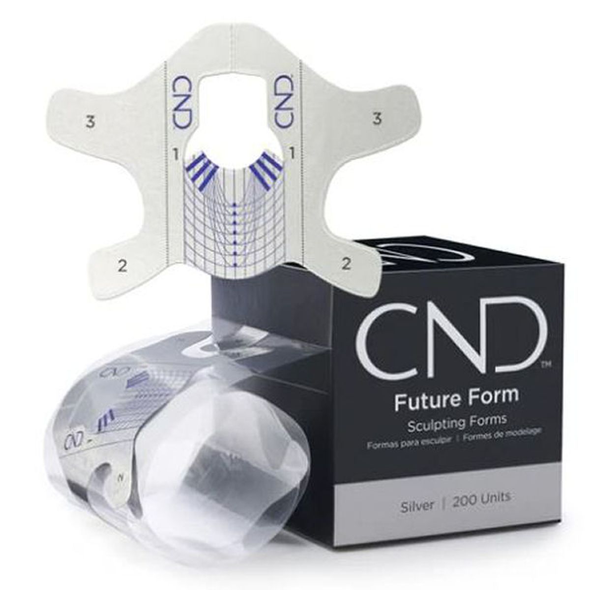 CND future form sculpting forms silver 200 units