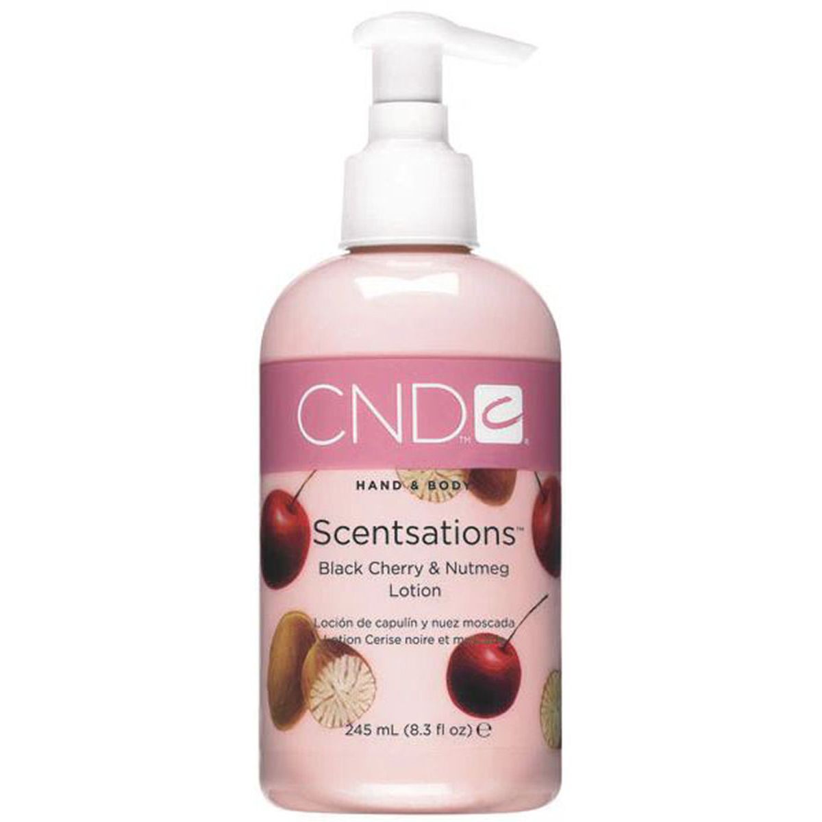 CND hand & body scentsations black cherry & nutmeg lotion 245ml