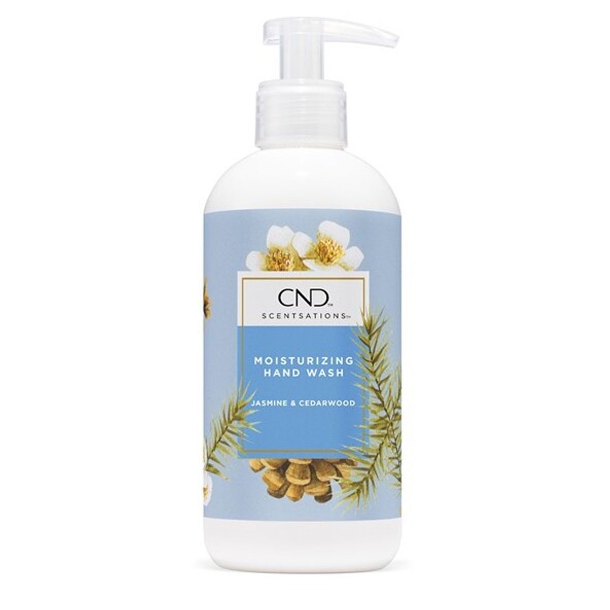 CND Scentsations, Moisturizing Hand Wash, Jasmine & Cedarwood, 390 ml. - Håndvask, Håndsæbe, Vegansk formel