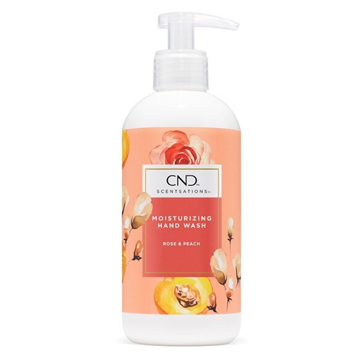 CND Scentsations, Moisturizing Hand Wash, Peach & Rose, 390 ml. - Håndvask, Håndsæbe, Vegansk formel