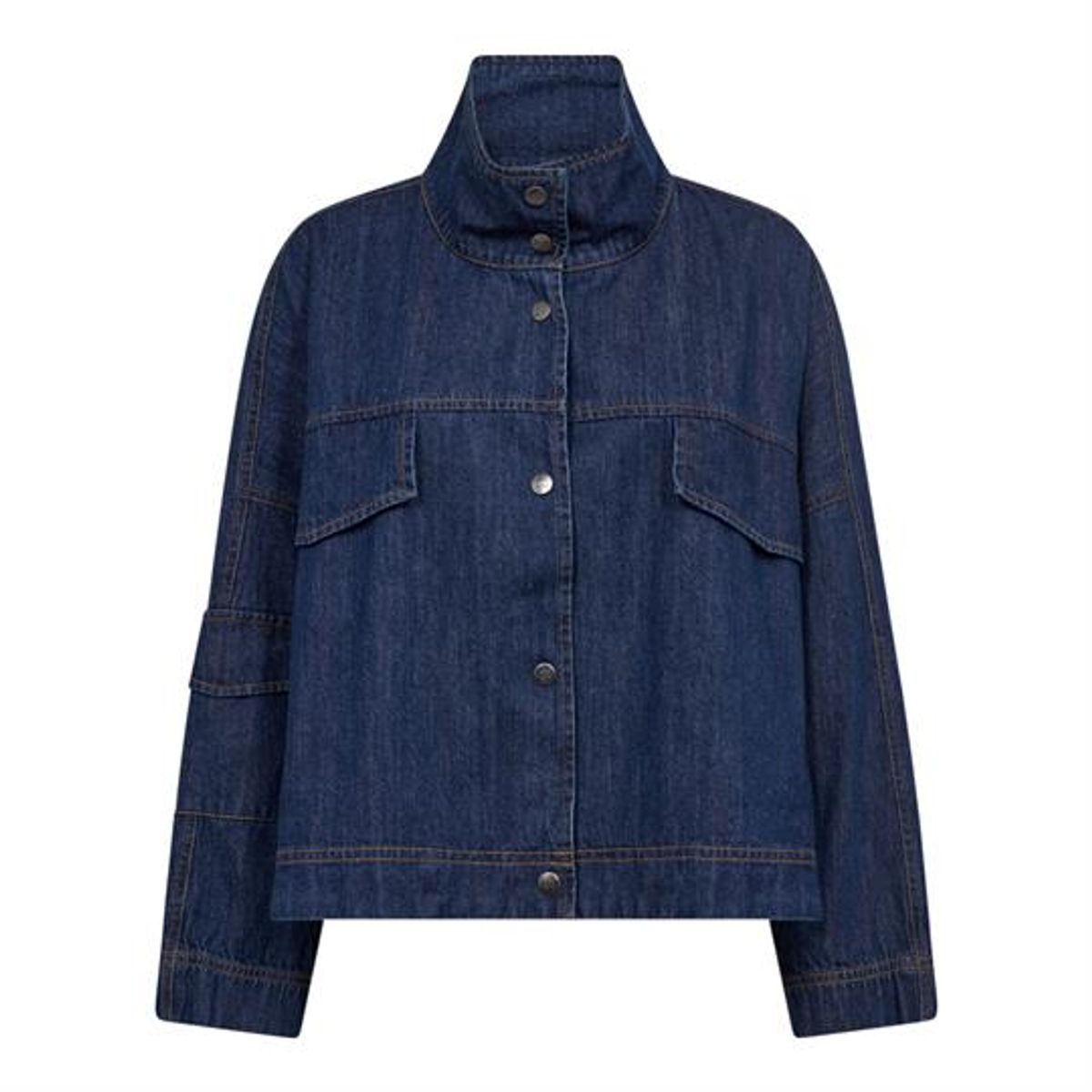 Co' Couture - Delina Denim Box Jacket - Dark Denim