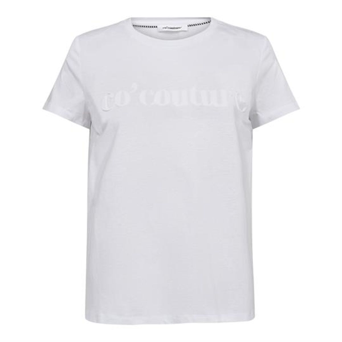 Co' Couture - Embrossed Logo Tee - Hvid