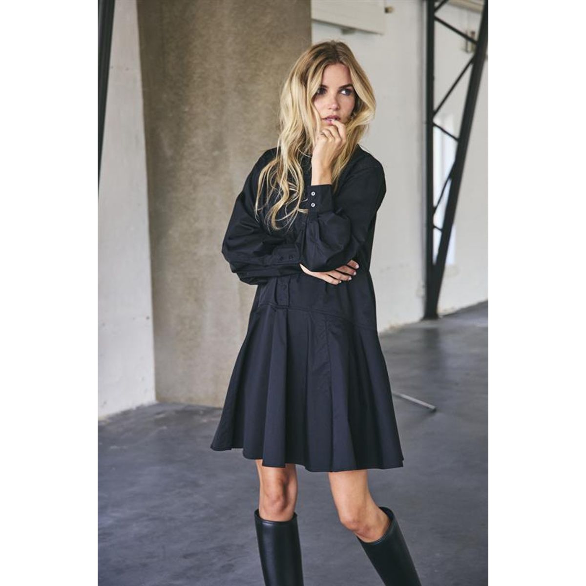 Co' Couture - Poppy Shirt Dress - Black