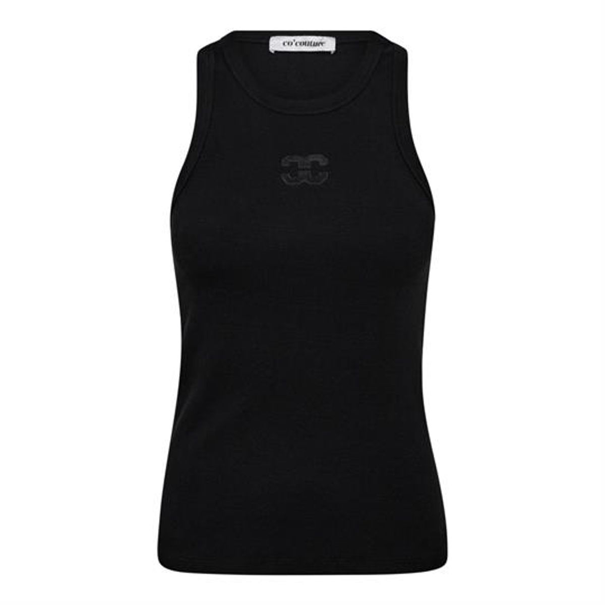 Co' Couture - Sahara Embroidery Tank Top - Black