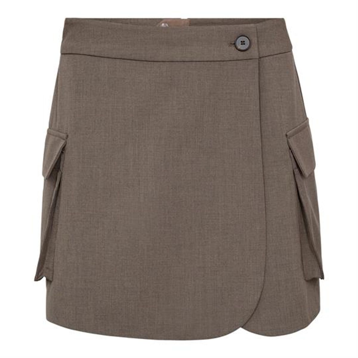 Co' Couture - Vida Wrap Pocket Skort - Walnut