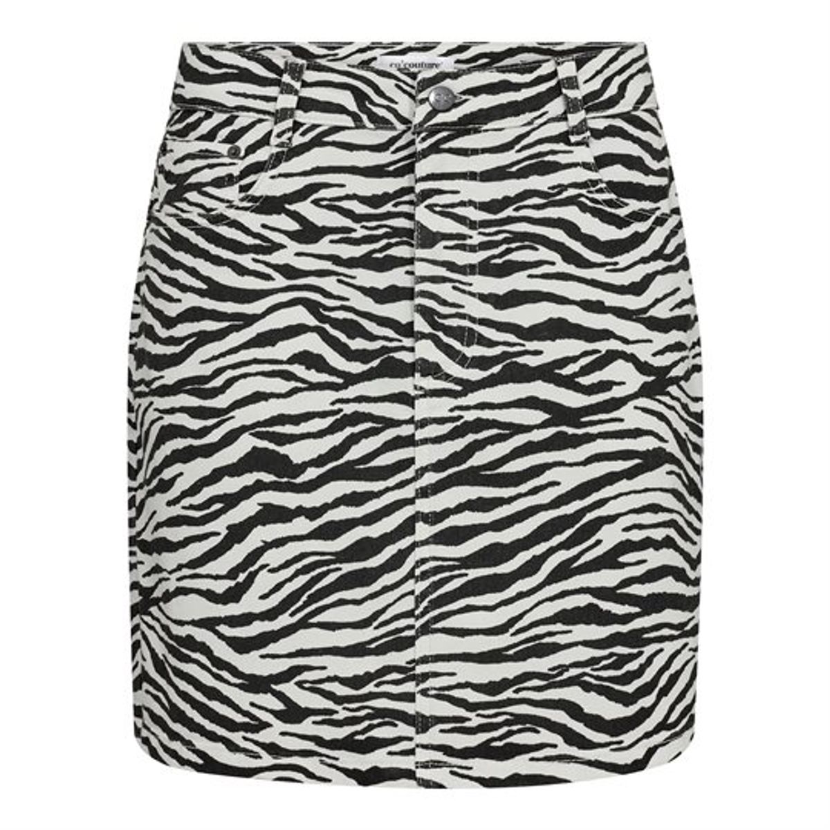 Co' Couture - Zion Zebra Skirt - Offwhite Black