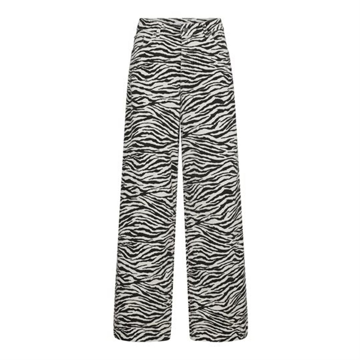 Co' Couture - Zion Zebra Wide Pant - Offwhite Black